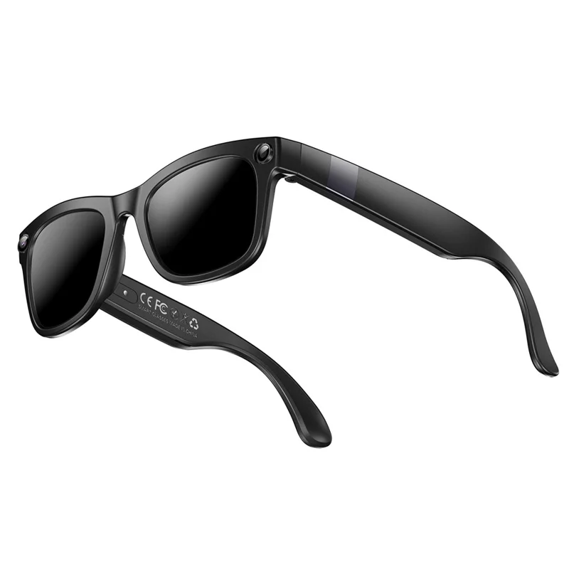 GM6 Bluetooth-compatible Music Smart Glasses with 2MP Camera Video Recording AI Translation - Sunglasses