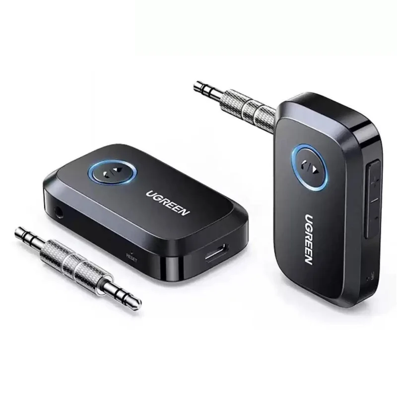 UGREEN CM596 Receptor de Audio Bluetooth 5.4, Adaptador AUX 3,5 mm para Coche - Negro
