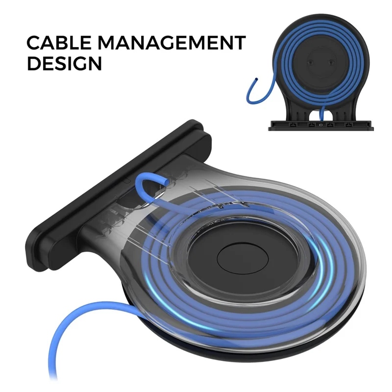 AHASTYLE 2 Pack Wall Mount Holder for HomePod mini Speaker Mount Stand with Cable Management  - Black