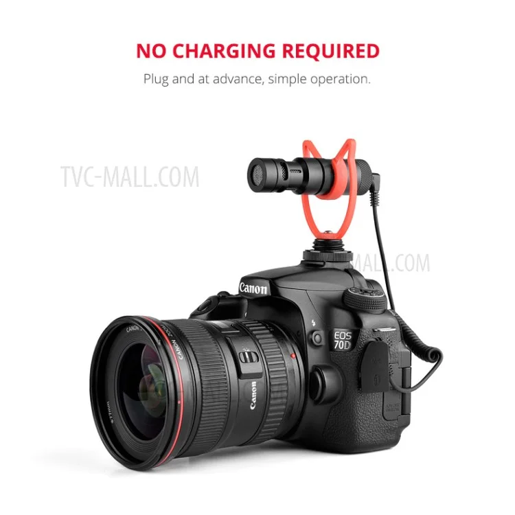 YELANGU MIC10 USB Mini micrófono universal de video con parabrisas para cámaras DSLR y teléfonos inteligentes