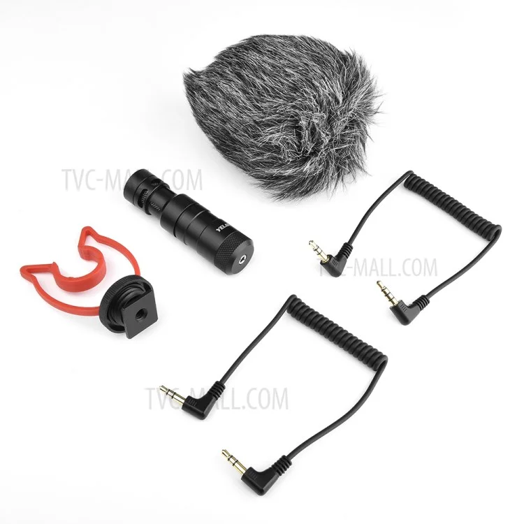 YELANGU MIC10 USB Mini micrófono universal de video con parabrisas para cámaras DSLR y teléfonos inteligentes