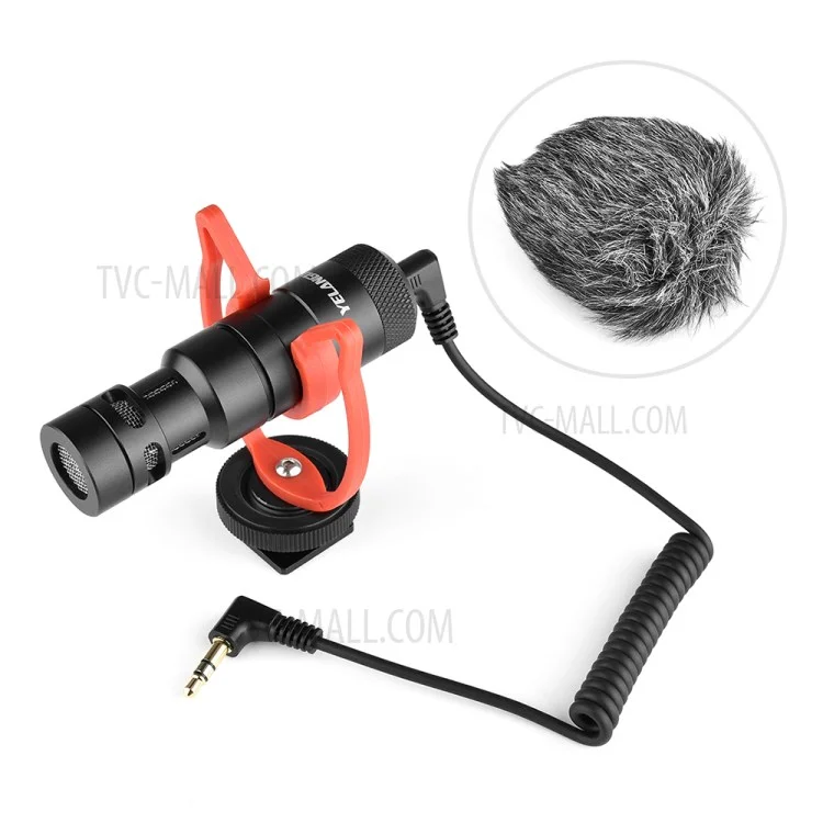 YELANGU MIC10 USB Mini micrófono universal de video con parabrisas para cámaras DSLR y teléfonos inteligentes