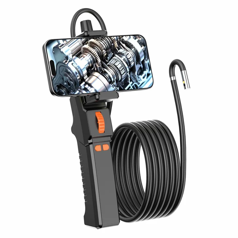 Z01 USB Endoscope with 1m Cable 6.5mm Single Lens Dual Direction Borescope Camera for iOS Android Automotive Plumbing Pipe Detection