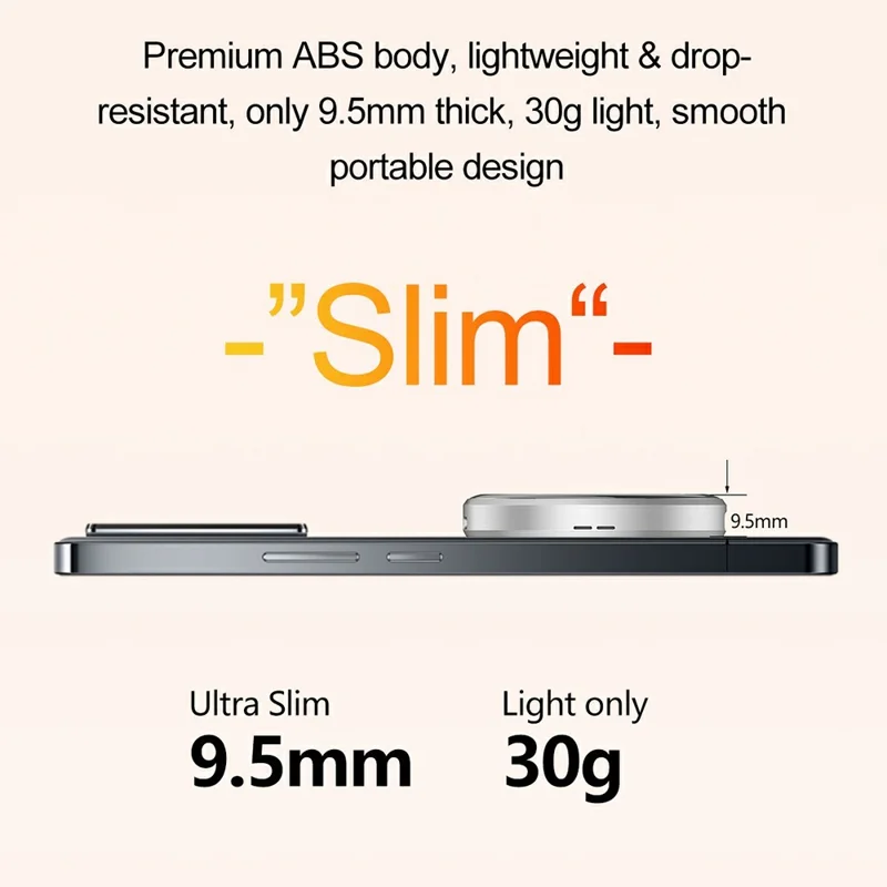 E05 1.85 inch Magnetic Smart Display Badge for Custom Photos, GIFs and Videos Bluetooth-compatible 6.0 - Orange