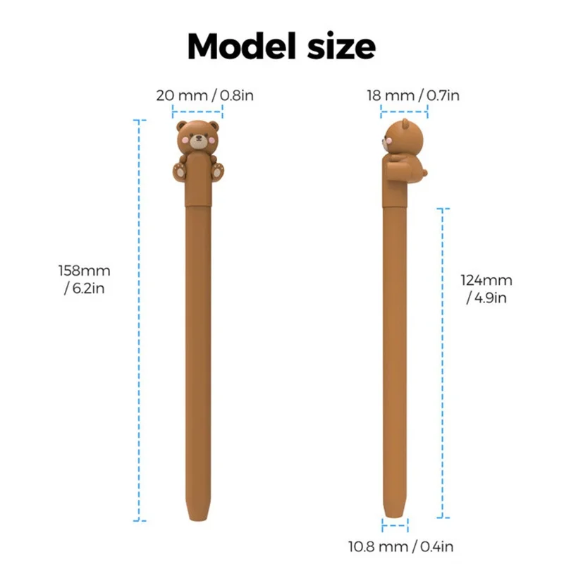 AHASTYLE PT129-3 Manchon en silicone pour Apple Pencil (USB-C) Coque de protection légère pour stylet - Petit vache - Blanc