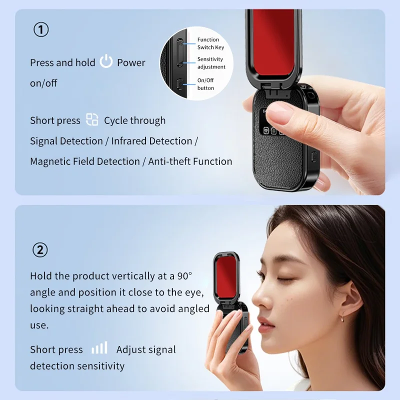 T05 Infrared Camera Detector 300mAh USB Type-C OLED Display Signal Scanner - Black