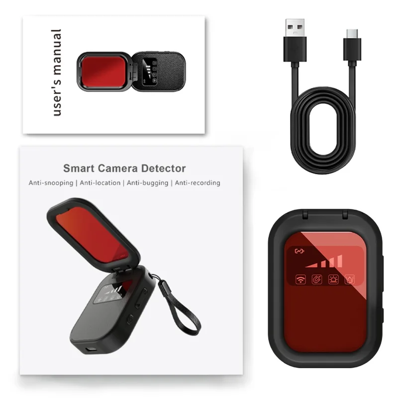 T05 Infrared Camera Detector 300mAh USB Type-C OLED Display Signal Scanner - Black