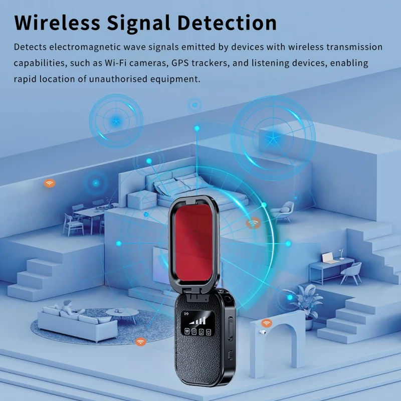 T05 Infrared Camera Detector 300mAh USB Type-C OLED Display Signal Scanner - Black