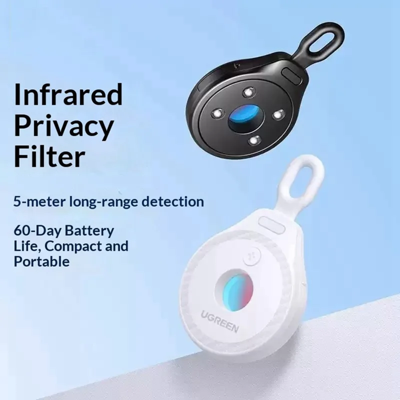 UGREEN LP793 Infrared Camera Detector 5m Scan Range Privacy Scanner for Hotels - Black