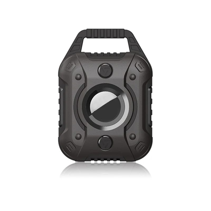 Custodia protettiva anti-graffio in TPU+PC per localizzatore Bluetooth Apple AirTag - Nero