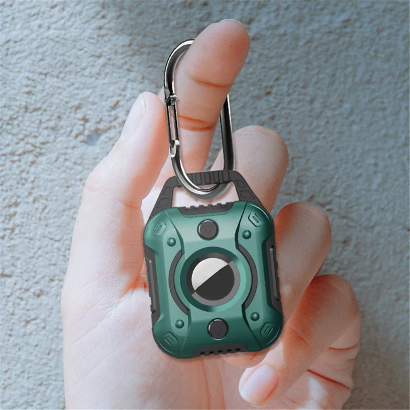 Custodia protettiva anti-graffio in TPU+PC per localizzatore Bluetooth Apple AirTag - Nero