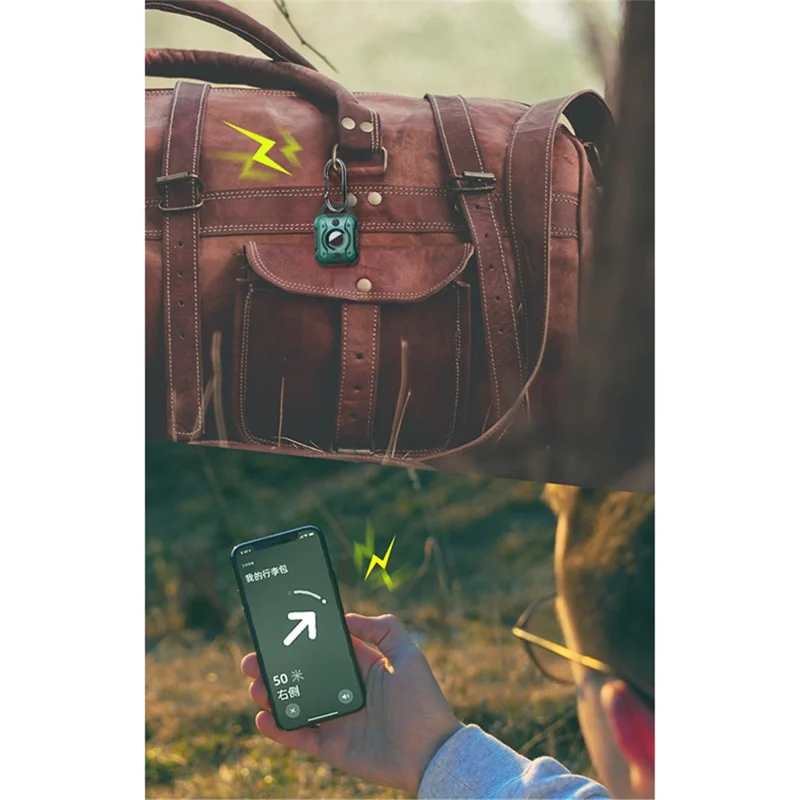 TPU+PC Anti-scratch Cover Protective Case for Apple AirTag Bluetooth-compatible Locator - Red/White