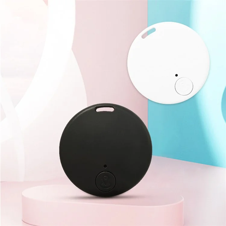 Y-02 Portable Bluetooth-compatible 5.0 Smart Tag Anti-Lost Tracker Wireless Key Tracker Round GPS Locator - Pink