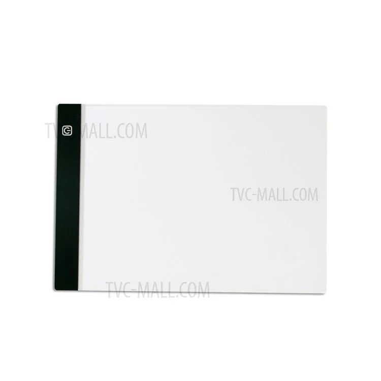 A4-F-T LED Light Box Copy Board USB Powered Adjustable Brightness Tracing Sketching Pad (335x233mm) - Stepless Dimmable