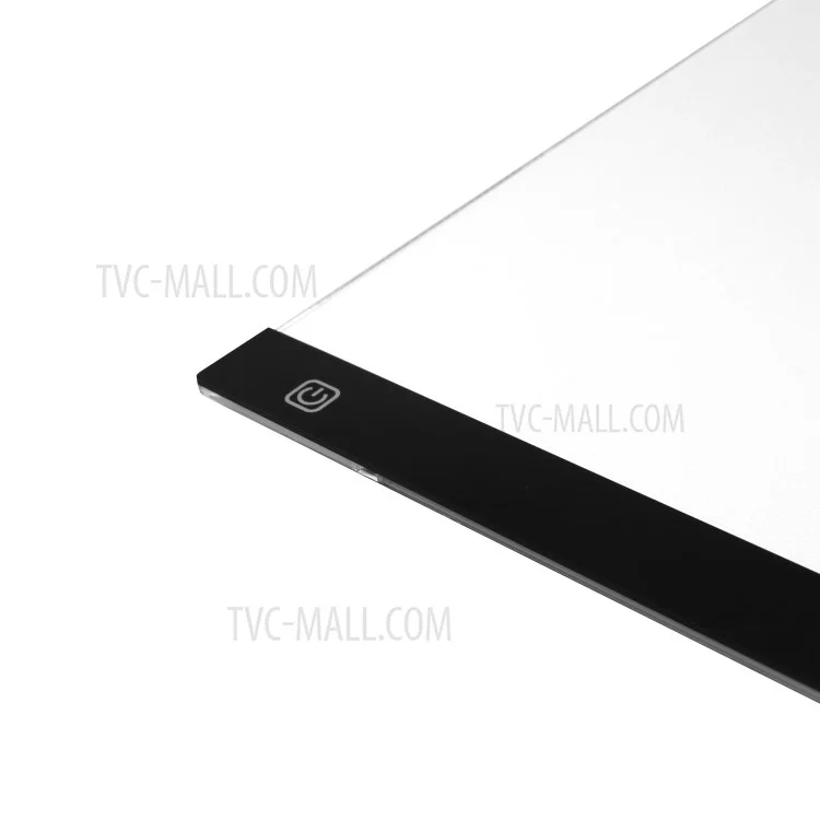 A4-F-T LED Light Box Copy Board USB Powered Adjustable Brightness Tracing Sketching Pad (335x233mm) - Stepless Dimmable