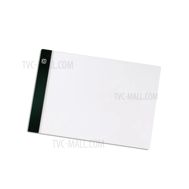 A4-F-T LED Light Box Copy Board USB Powered Adjustable Brightness Tracing Sketching Pad (335x233mm) - Stepless Dimmable