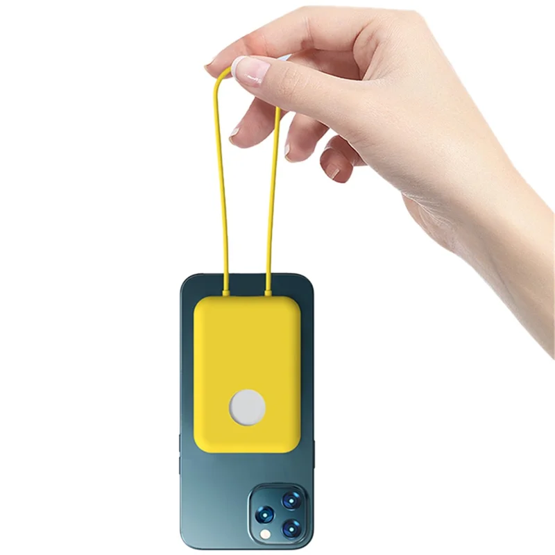 Solid Color Silicone Protective Cover Case for Apple Compatible with MagSafe External Battery Magnetic Charger - Blackish Green