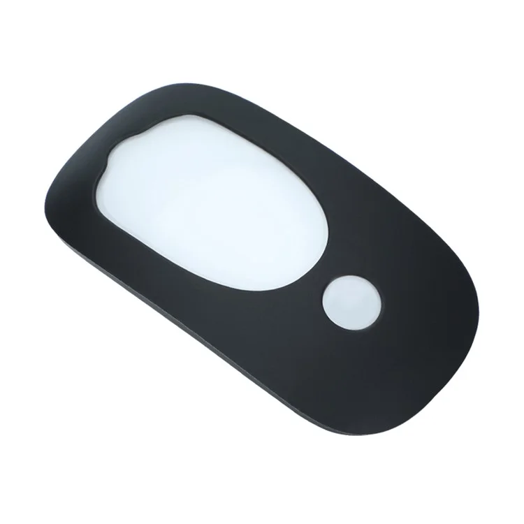 Wireless Mouse Anti-drop Soft Silicone Cover Protective Case for Apple Magic Mouse 1/2 - Black