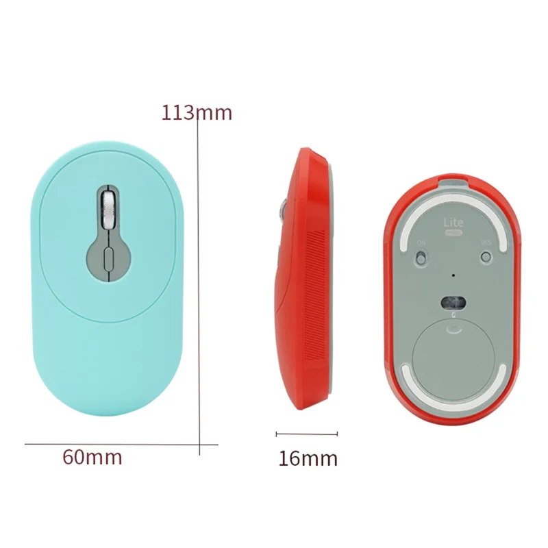 غطاء سيليكون واقي ضد السقوط للفأرة اللاسلكية الذكية لجهاز iFLYTEK Lite - أحمر