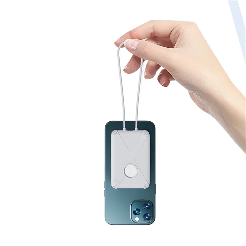 Armor Style Silikonetilbehør Beskyttelsesdæksel Kompatibel med MagSafe Ekstern Batteri Magnetisk Oplader - Sort