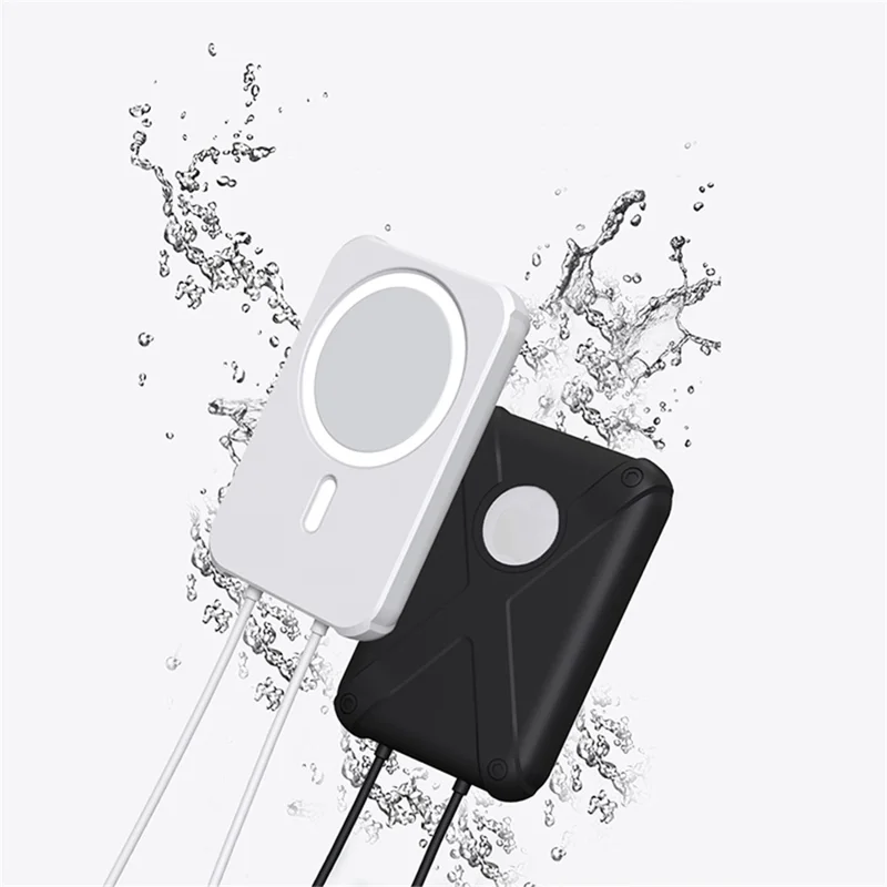 Armor Style Silicone Case Shell Protective Cover Compatible with MagSafe External Battery Magnetic Charger - Yellow