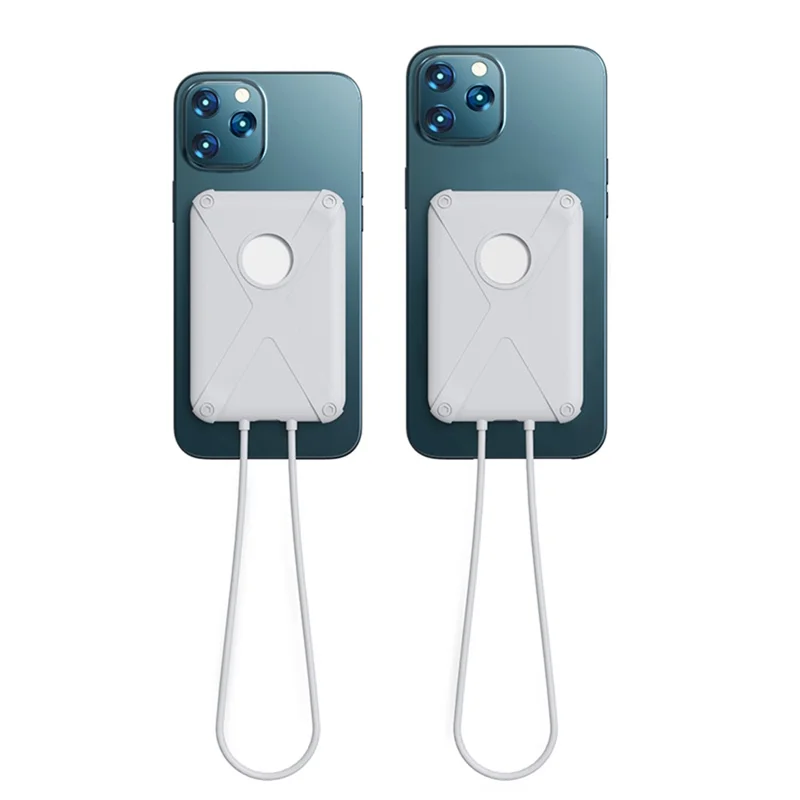 Armor Style Silicone Case Shell Protective Cover Compatible with MagSafe External Battery Magnetic Charger - Yellow