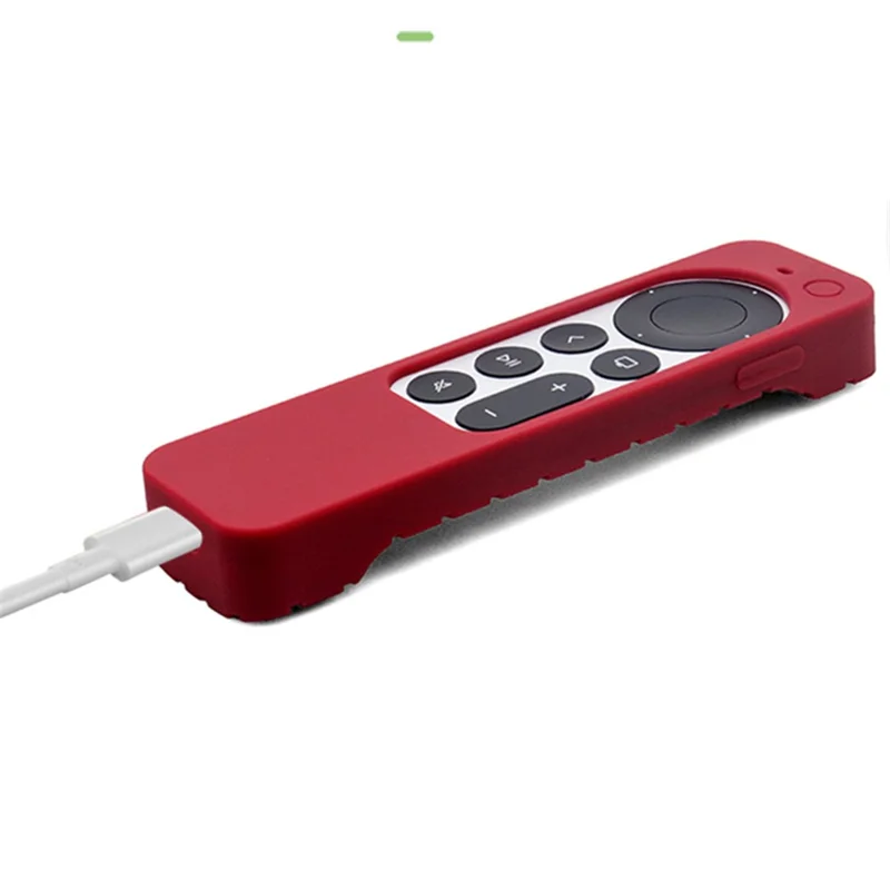 Anti-Drop-Fernbedienung Silikon-Schutzhülsenabdeckung Für Apple TV HD / 4K - Weinrot