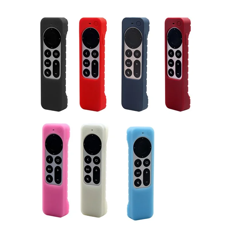 Couvercle De Protection De Protection En Silicone De Télécommande Anti-goutte Pour Apple TV HD / 4K - Bleu Lumineux