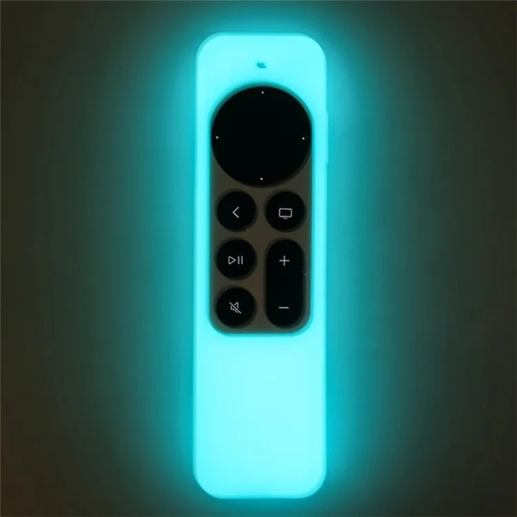 Coperchio Della Manica Protettiva Del Silicone Del Telecomando Anti-caduta Per Apple TV HD / 4K - Blu Luminoso