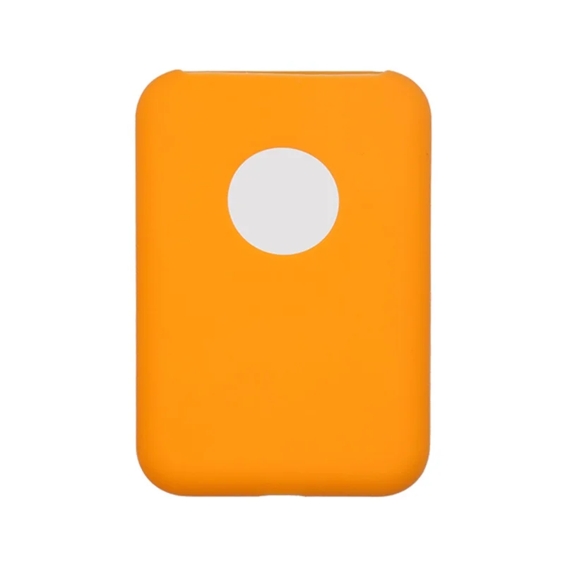 Silicone Anti-slip Anti-drop Protective Cover Case for Apple Compatible with MagSafe External Battery Magnetic Charger - Orange