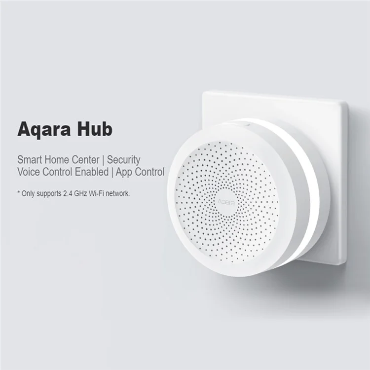 Xiaomiyoupin Zhwg20lm Aqara Hub Smart Gateway M1s 2.4g Wifi Commutateur Mural Alarme Moniteur de Télécommande