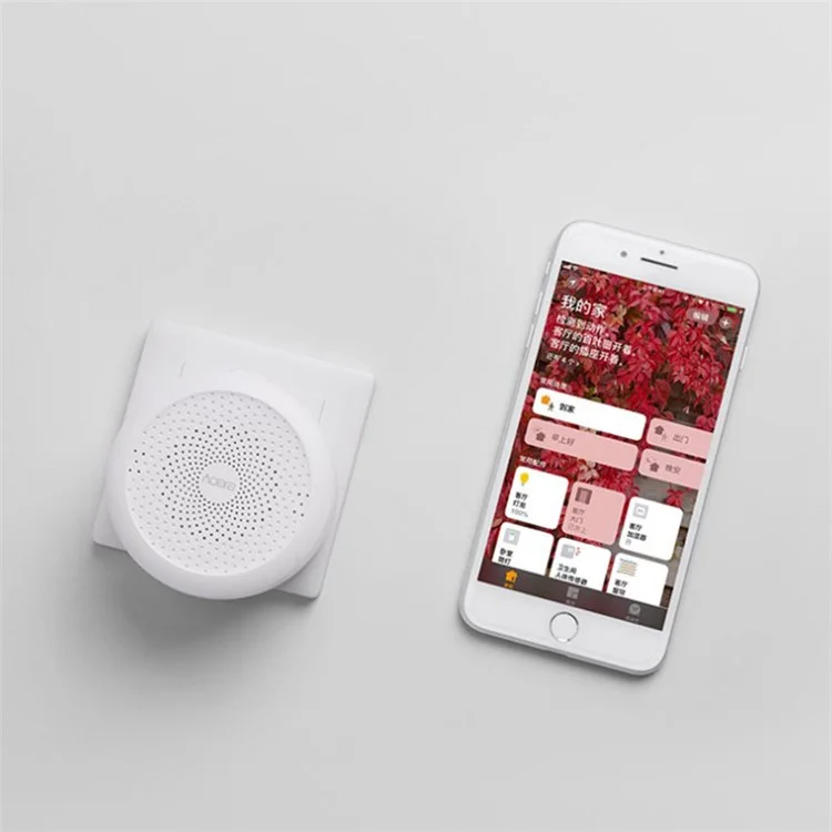 Xiaomiyoupin Zhwg20lm Aqara Hub Smart Gateway M1s 2.4g Wifi Commutateur Mural Alarme Moniteur de Télécommande