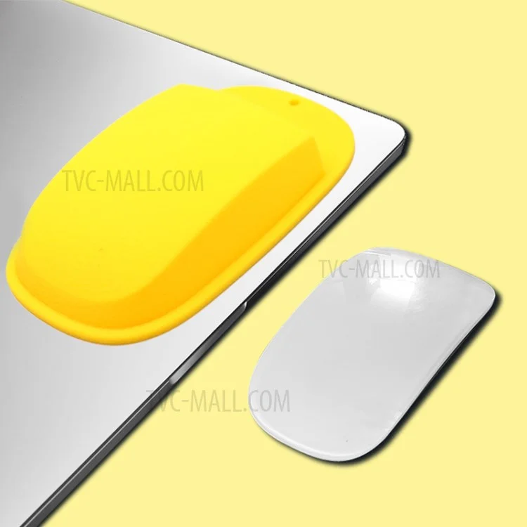 Coque De Protection En Silicone Doux De La Souris Sans Fil Pour La Souris Magique Apple 1/2 - Jaune