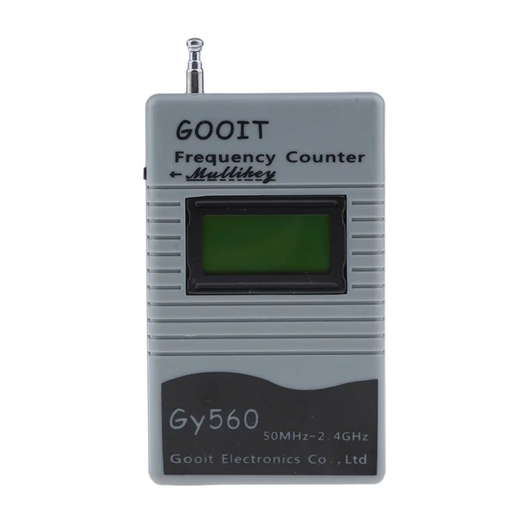 GY-560 Portable Handheld Interphone Frequency Meter Counter DCS Radio Signal Frequency Tester - Cinza
