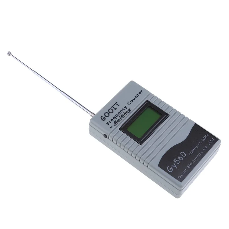 GY-560 Portable Handheld Interphone Frequency Meter Counter DCS Radio Signal Frequency Tester - Grey