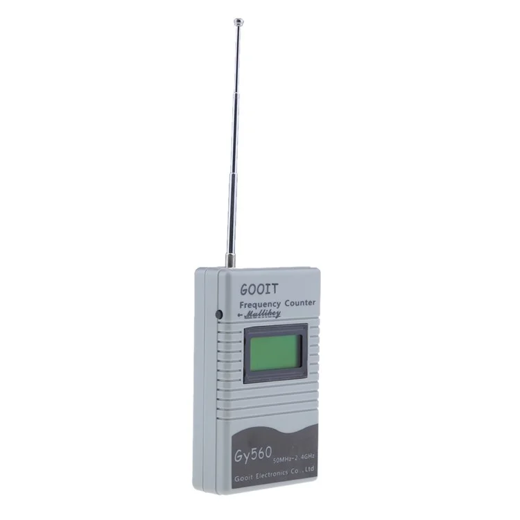 GY-560 Portable Handheld Interphone Frequency Meter Counter DCS Radio Signal Frequency Tester - Grey