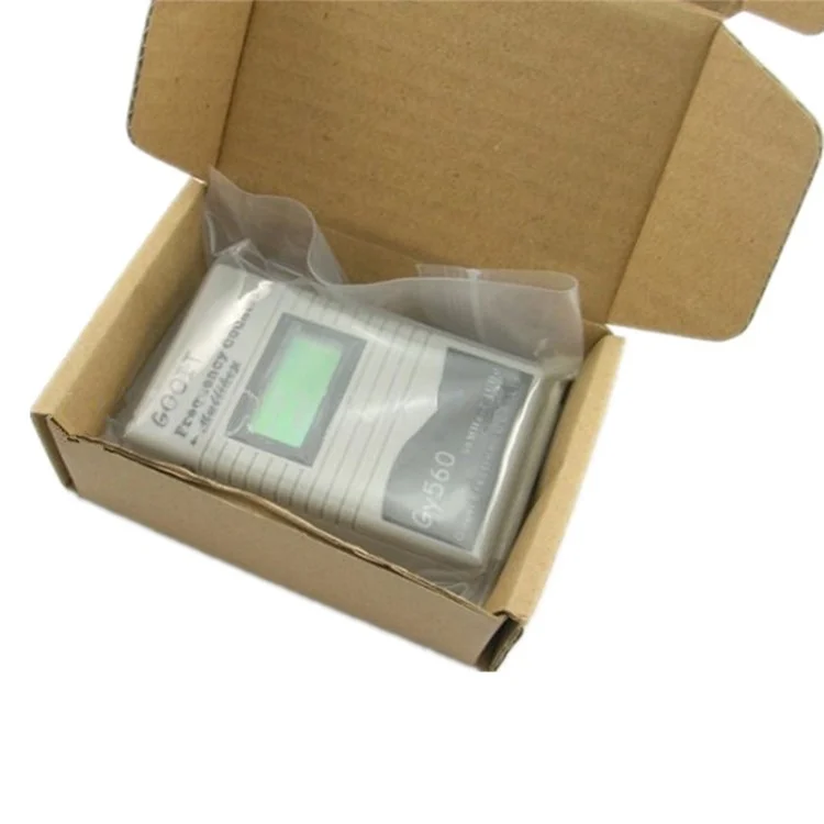 GY-560 Portable Handheld Interphone Frequency Meter Counter DCS Radio Signal Frequency Tester - Cinza