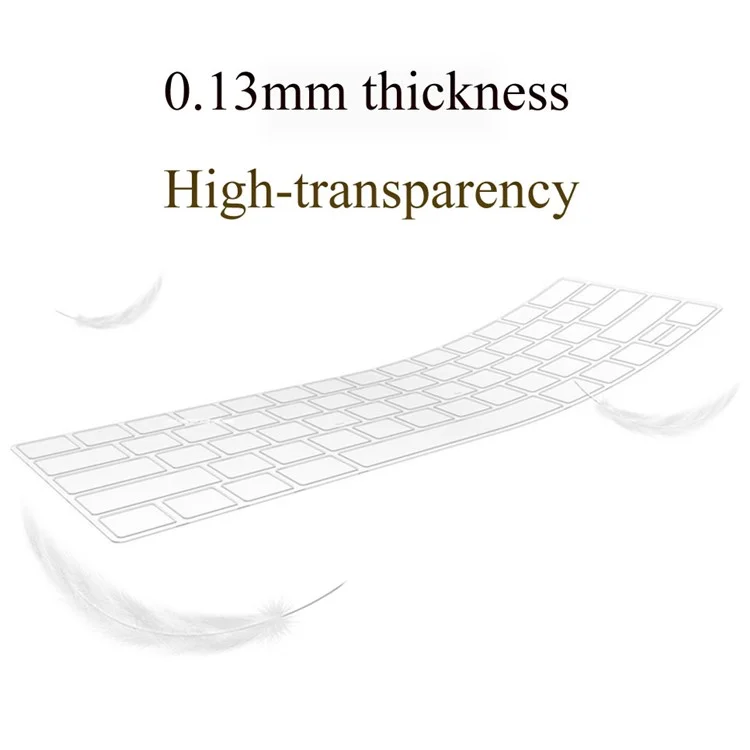 Wiwu Ultra Thin Clear Clear à Prova D'água do Teclado à Prova D'água Capa de Protetor de Pele Para MacBook Pro 14inch 2021