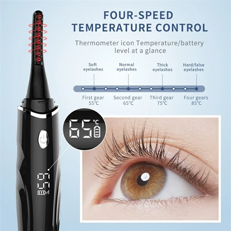 Kekesu K-cu-s26 Ciglia Electric Callor Strumento di Arricciatura Naturale Rapido Curler Per Ciglia Riscaldate Con 4 Marce Per le Donne