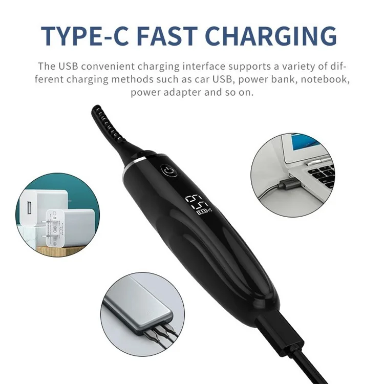 Kekesu K-cu-s26 Ciglia Electric Callor Strumento di Arricciatura Naturale Rapido Curler Per Ciglia Riscaldate Con 4 Marce Per le Donne