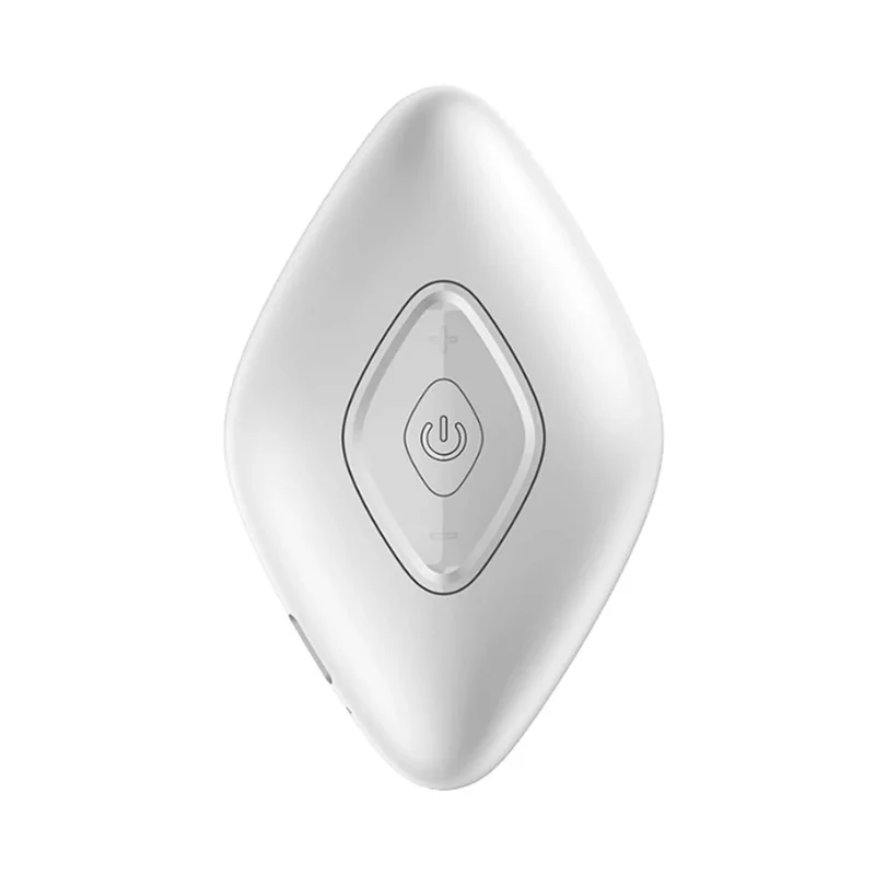 HE-M004 Micro-current Sleep Aid Device Handheld Anxiety Relief Items Intelligent Hypnosis Tool Massager Gift USB Rechargeable Relaxer for Adults - Silver / White