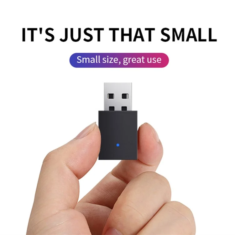 A4 5.0 Bluetooth-compatible Transmitter Desktop Computers USB Bluetooth-compatible Adapter for Bluetooth-compatible Headset Earbuds Speaker