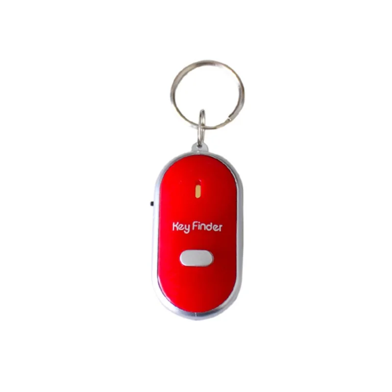Wireless Smart Key Finder Anti-lost Portable Keychain Tracker Lightweight Item Locator - Red