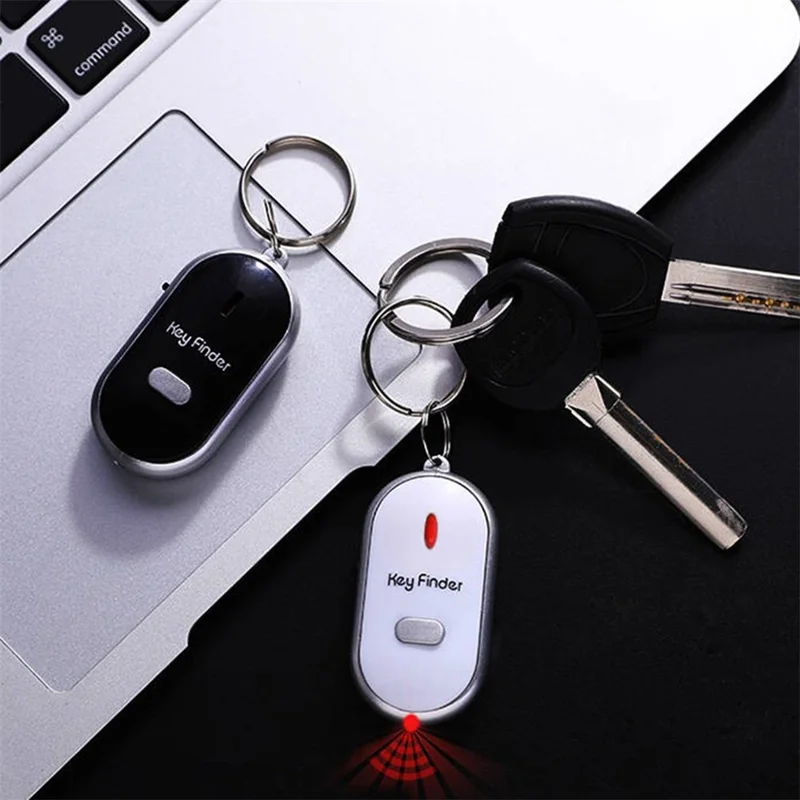 Wireless Smart Key Finder Anti-lost Portable Keychain Tracker Lightweight Item Locator - Red