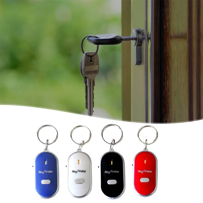 Wireless Smart Key Finder Anti-lost Portable Keychain Tracker Lightweight Item Locator - Red