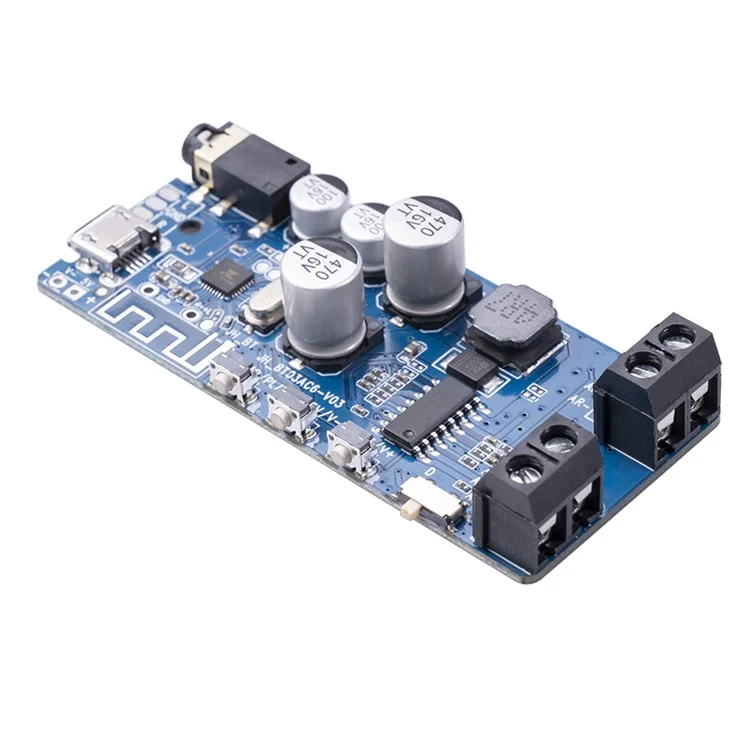 Bluetooth 5.0 Amplificador de Potência Módulo de Tocador de Música Sem Fio Estéreo - Azul