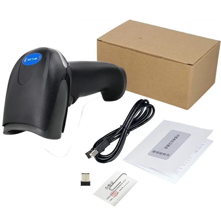 Lecteur de codes-barres sans fil portable NETUM F6 pour supermarchés et entrepôts