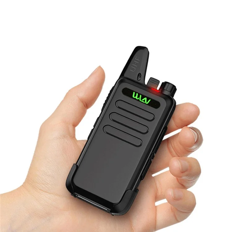 WLN KD-C1 2Pcs / Set Mini Walkie-Talkie Portable Wireless Two Way Radio for Restaurant / Construction Site / Hotel - EU Plug