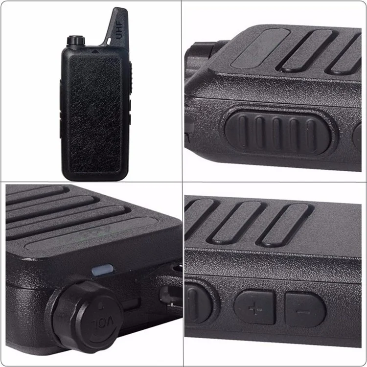 WLN KD-C1 2Pcs / Set Mini Walkie-Talkie Portable Wireless Two Way Radio for Restaurant / Construction Site / Hotel - EU Plug