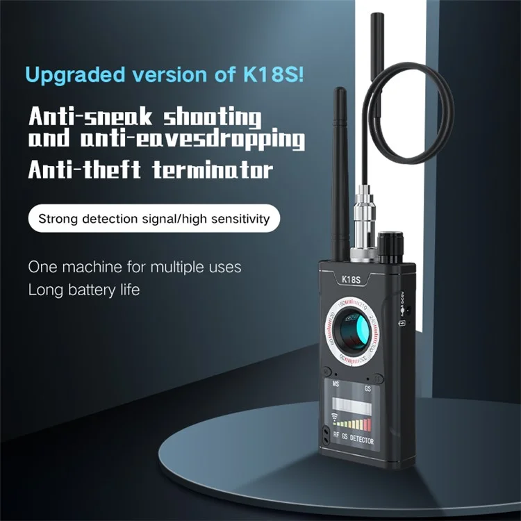 K18S Disparo Anti-escondido Anti-escondidas Detector De Señales Inalámbricas Anti-monitoreo Anti-posicionamiento Detector De RF